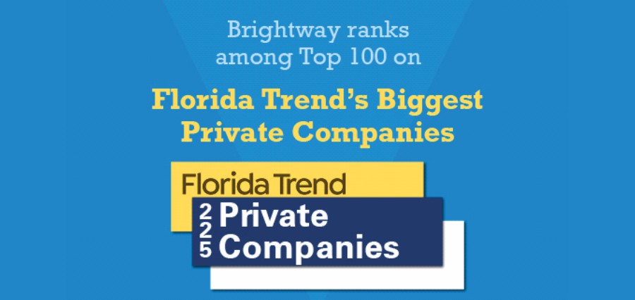 Brightway Insurance ranks among the top 100 on Florida Trend’s list of Top Private Companies